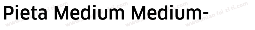 Pieta Medium Medium字体转换